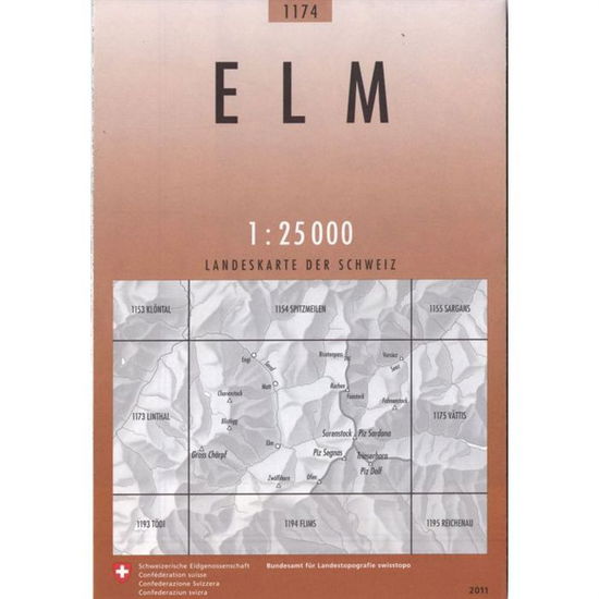 Cover for Switzerland Swisstopo · Elm 2016 (Map) (2021)