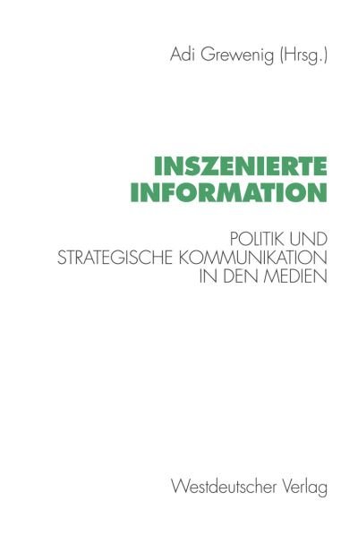 Cover for Adi Grewenig · Inszenierte Information (Pocketbok) [1993 edition] (1992)