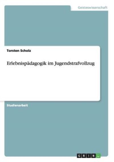 Erlebnispadagogik im Jugendstrafvollzug - Torsten Scholz - Books - Grin Verlag - 9783640474745 - November 20, 2009