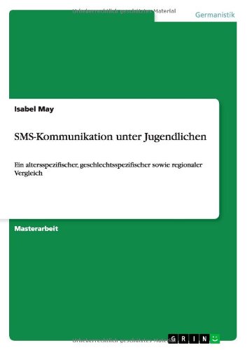 Cover for May · SMS-Kommunikation unter Jugendliche (Book) [German edition] (2011)