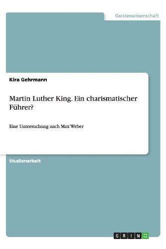 Cover for Gehrmann · Martin Luther King. Ein charis (Bok) [German edition] (2013)