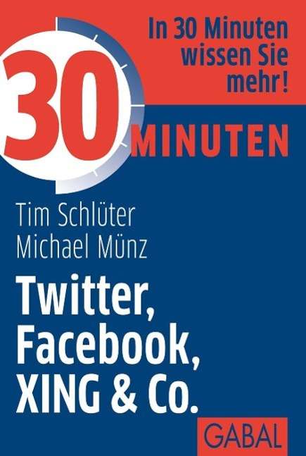 Cover for Schlüter · 30 Minuten Twitter, Facebook, (Book)