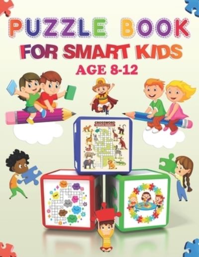 Cover for Bk Bouchama · Puzzle book for smart kids age 8-12 (Paperback Book) (2020)