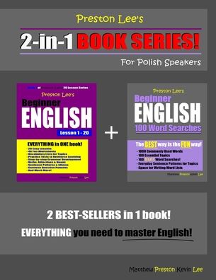 Cover for Matthew Preston · Preston Lee's 2-in-1 Book Series! Beginner English Lesson 1 - 20 &amp; Beginner English 100 Word Searches For Polish Speakers (Pocketbok) (2020)