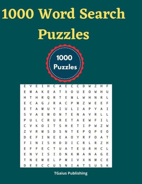 Cover for Tgaius Publishing · 1000 Word Search Puzzles (Paperback Book) (2021)