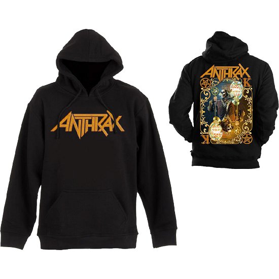 Anthrax Unisex Pullover Hoodie: Evil Twin (Back Print) - Anthrax - Merchandise - Global - Apparel - 5055979937746 - 
