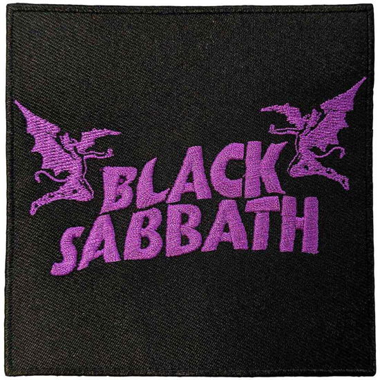 Black Sabbath Standard Woven Patch: Wavy Logo & Daemons - Black Sabbath - Koopwaar -  - 5056561098746 - 