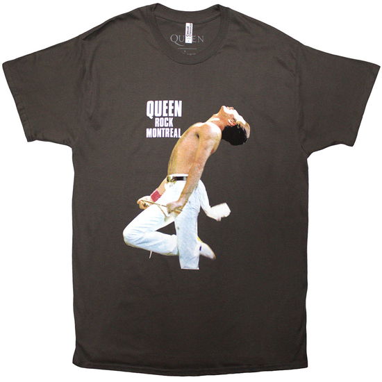 Cover for Queen · Queen Unisex T-Shirt: Rock Montreal (Charcoal Grey) (T-shirt) [size S] (2025)