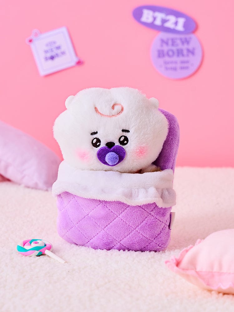 BT21 Official Goods BABY RJ MY LITTLE BUDY STANDING CUSHION with Koya Doll 2024 NWT