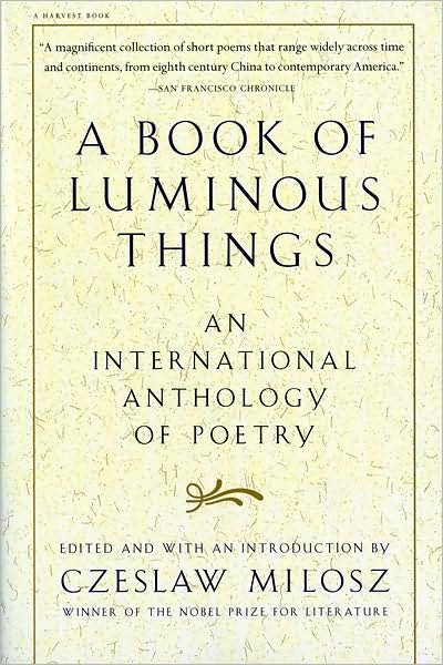 Cover for Milosz Czeslaw Milosz · A Book of Luminous Things: An International Anthology of Poetry (Paperback Bog) (1998)