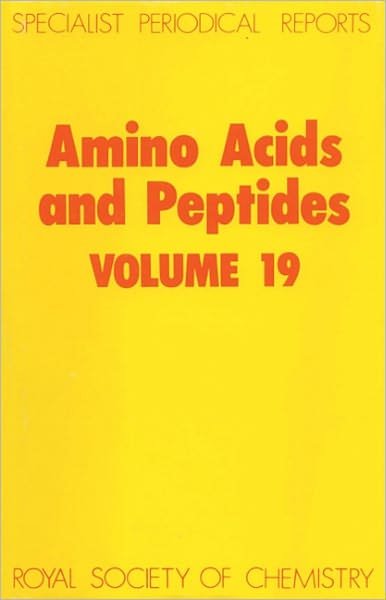 Cover for Royal Society of Chemistry · Amino Acids and Peptides: Volume 19 - Specialist Periodical Reports (Innbunden bok) (1987)