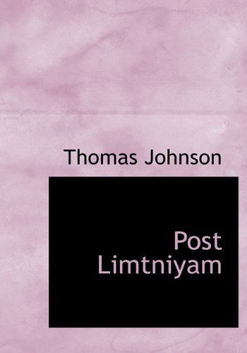 Cover for Thomas Johnson · Post Limtniyam (Hardcover Book) (2009)