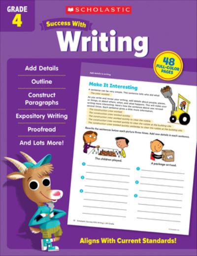 Cover for Scholastic Teaching Resources · Scholastic Success with Writing Grade 4 (Pocketbok) (2022)