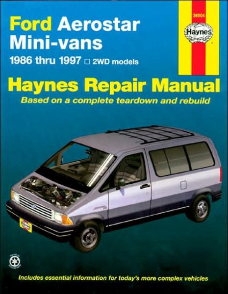 Cover for Haynes Publishing · Ford Aerostar Mini-vans (1986-1997) with two wheel drive Haynes Repair Manual (USA) (Paperback Book) [6 Revised edition] (2000)