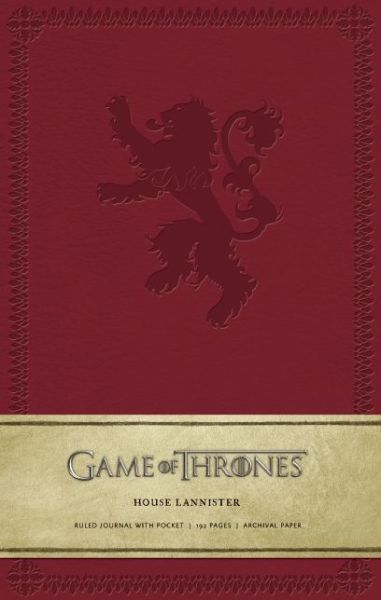 Game of Thrones: House Lannister Hardcover Ruled Journal - Game of Thrones - . Hbo - Kirjat - Insight Editions - 9781608873746 - tiistai 22. huhtikuuta 2014