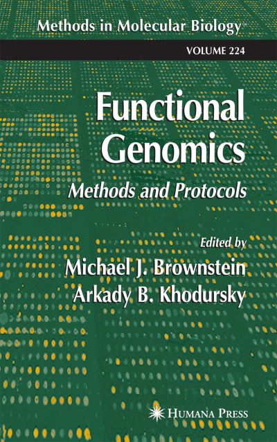 Cover for Functional Genomics - Methods in Molecular Biology (Paperback Book) [Softcover reprint of hardcover 1st ed. 2003 edition] (2010)