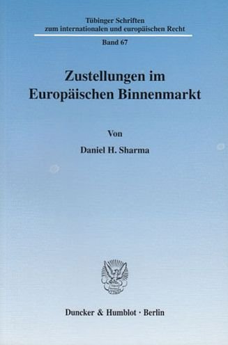 Cover for Sharma · Zustellungen im Europäischen Bin (Book) (2003)