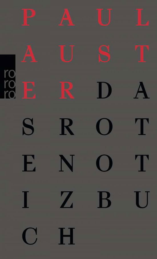 Cover for Paul Auster · Roro Tb.29174 Auster:das Rote Notizbuch (Book)