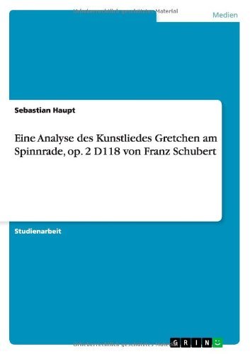 Cover for Haupt · Eine Analyse des Kunstliedes Gret (Book) [German edition] (2010)