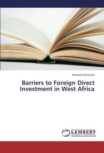 Cover for Wuraola Durosaro · Barriers to Foreign Direct Investment in West Africa (Paperback Book) (2013)