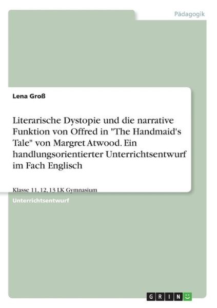 Cover for Groß · Literarische Dystopie und die narr (Bok)