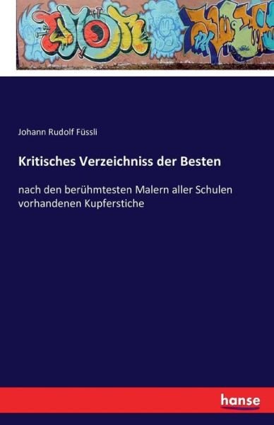 Cover for Füssli · Kritisches Verzeichniss der Best (Bog) (2016)