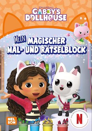 Cover for Gabby's Dollhouse: Mein magischer Mal- und Rätselblock (Book) (2024)