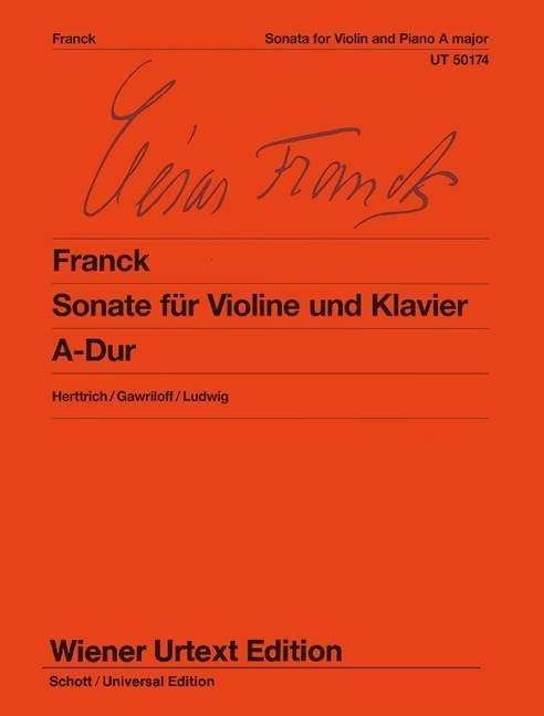 Cover for C Sar Franck · Sonata in A Major: Wiener Urtext (Book)