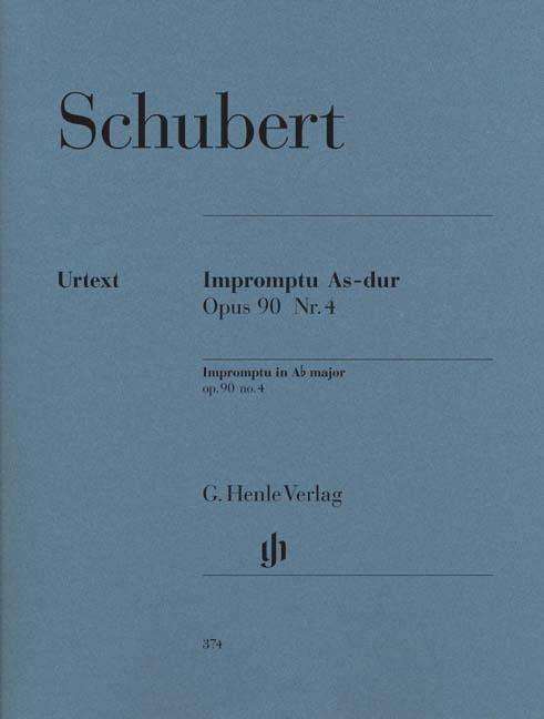 Improm.As op90,4 D899,Kl.HN374 - Schubert - Bøker - SCHOTT & CO - 9790201803746 - 6. april 2018