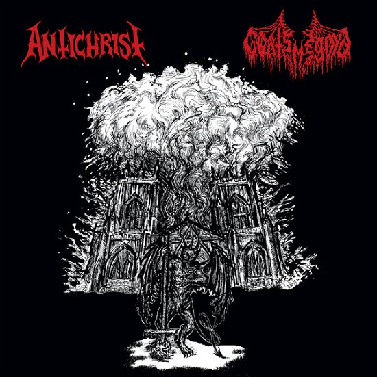 Cover for Antichrist / Goatsmegma · Antichrist / Goatsmegma Split (LP) (2020)