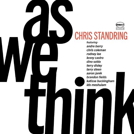 As We Think - Chris Standring - Muziek - JAZZ - 0198168135747 - 3 mei 2024