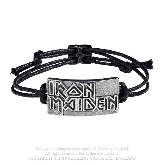 Iron Maiden Logo Bracelet - Iron Maiden - Produtos - IRON MAIDEN - 0664427049747 - 7 de outubro de 2019