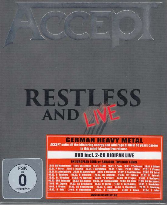 Restless & Live - Accept - Música - NUCLEAR BLAST RECORDS - 0727361316747 - 13 de enero de 2017