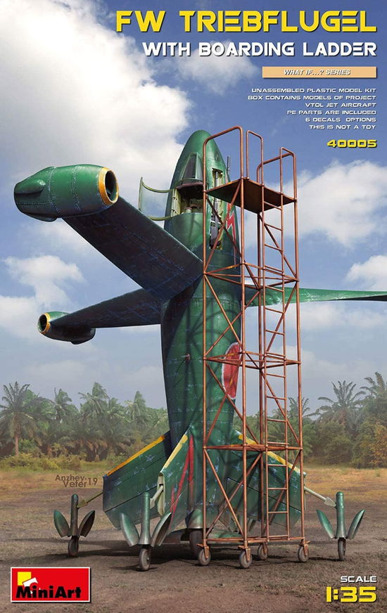 Cover for MiniArt · Focke-wulf Triebflugel W Boarding Ladder 1:35 (1/20) * (Legetøj)