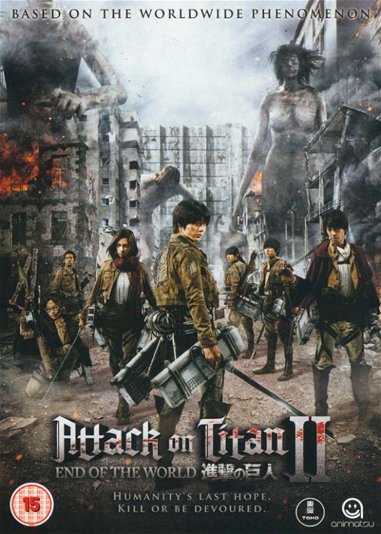 Attack On Titan: The Movie - Part 2 - End Of The World - Movie - Film - MANGA ENTERTAINMENT - 5022366574747 - 25. juli 2016