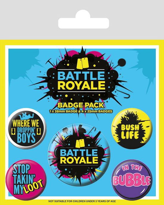 Gaming (Pin Badge Pack / Set Spille) - Pyramid: Battle Royale - Fanituote -  - 5050293806747 - 