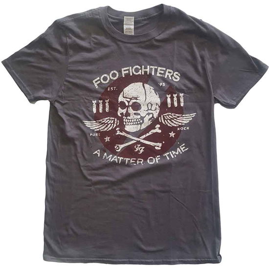 Cover for Foo Fighters · Foo Fighters Unisex T-Shirt: Matter of Time (T-shirt) [size XL] [Grey - Unisex edition] (2022)
