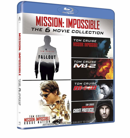 Cover for Alec Baldwin,emmanuelle Beart,tom Cruise,danny Elfman,rebecca Ferguson,michael Giacchino,brendan Gleeson,philip Seymour Hoffman,josh Holloway,thandie Newton,simon Pegg,vanessa Redgrave,jeremy Renner,jean Reno,ving Rhames,keri Russell,dougray Scott,kr · Mission Impossible Collection (Blu-ray) (2018)