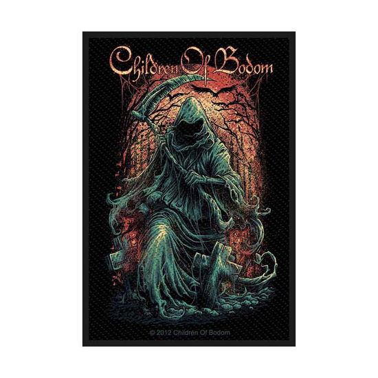 Children Of Bodom Standard Woven Patch: Reaper - Children Of Bodom - Produtos - PHD - 5055339738747 - 19 de agosto de 2019