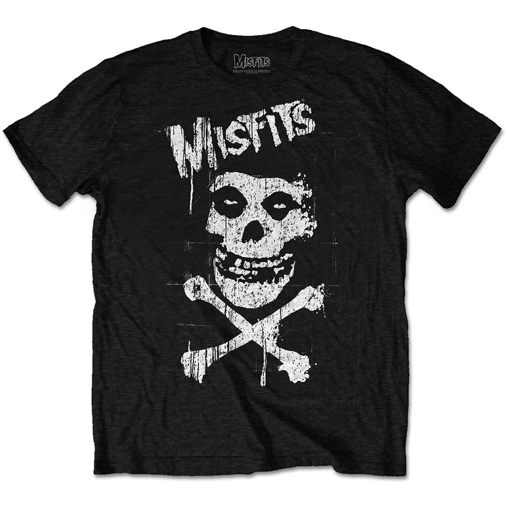 Misfits-Unisex T-Shirt-Cross Bones-schwarz Baumwolle 