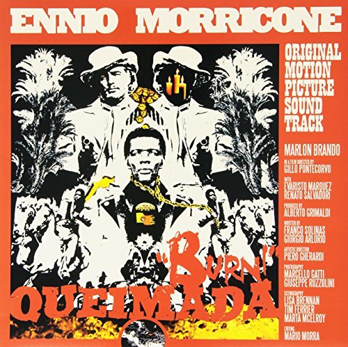 Cover for Ennio Morricone · Queimada (Clear &amp; Orange Mixed Vinyl+Poster) (VINIL) [Limited, Coloured, High quality edition] (2019)