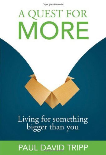 Cover for Paul David Tripp · A Quest for More: Living for Something Bigger Than You (Paperback Book) [1st edition] (2007)