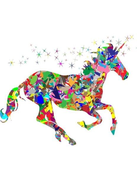 Colorful Unicorn Notebook : 100 Pages 8.5" X 11" Wide Ruled Line Paper - Rwg - Bøger - RWG Publishing - 9781087819747 - 4. november 2019