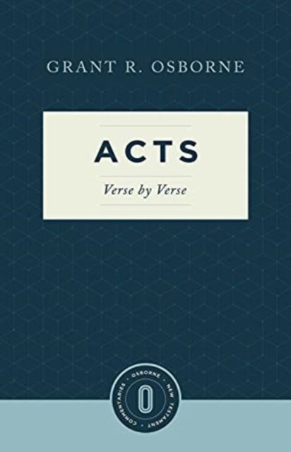 Cover for Grant R. Osborne · Acts Verse by Verse (Paperback Book) (2019)