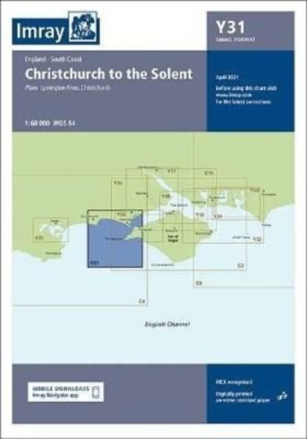 Cover for Imray · Imray Chart Y31: Christchurch to the Solent (Small Format) - Y CHARTS (Map) [New edition] (2021)