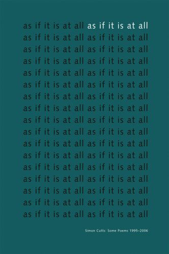 Cover for Simon Cutts · As If It Is At All (Paperback Book) (2007)