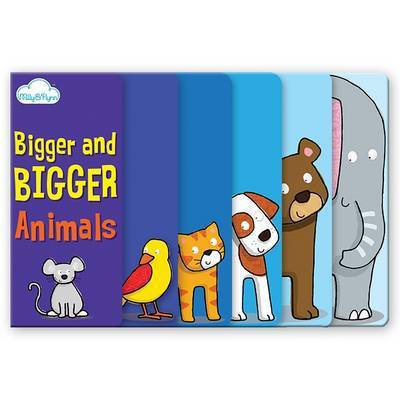 Cover for Moira Butterfield · Bigger and Bigger Animals: Layered Page Story Board Book - Bigger and Bigger (Hardcover Book) (2015)