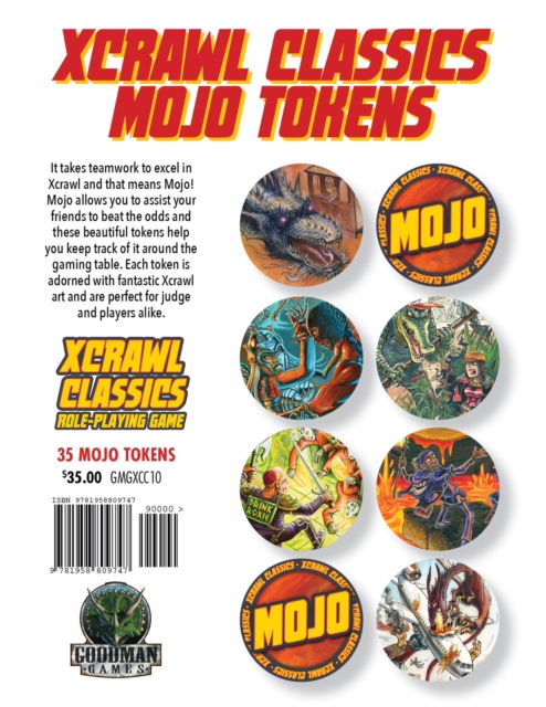 Xcrawl Mojo Tokens - Brendan LaSalle - Książki - Goodman Games - 9781958809747 - 15 października 2024