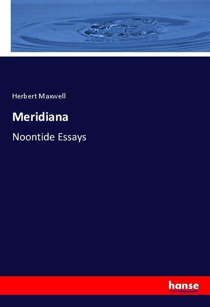 Meridiana - Maxwell - Boeken -  - 9783337853747 - 