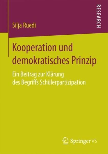 Cover for Rüedi · Kooperation und demokratisches Pr (Bok) (2016)